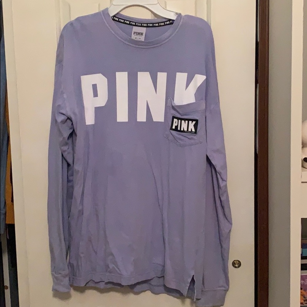 PINK Light Purple Long Sleeve Tee XS